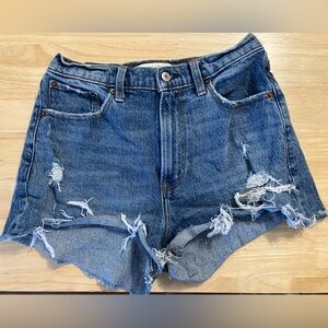 Abercrombie Curve Love High Rise Mom Short Cutoffs